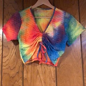 TYE DYE Scrunch Top 🏷